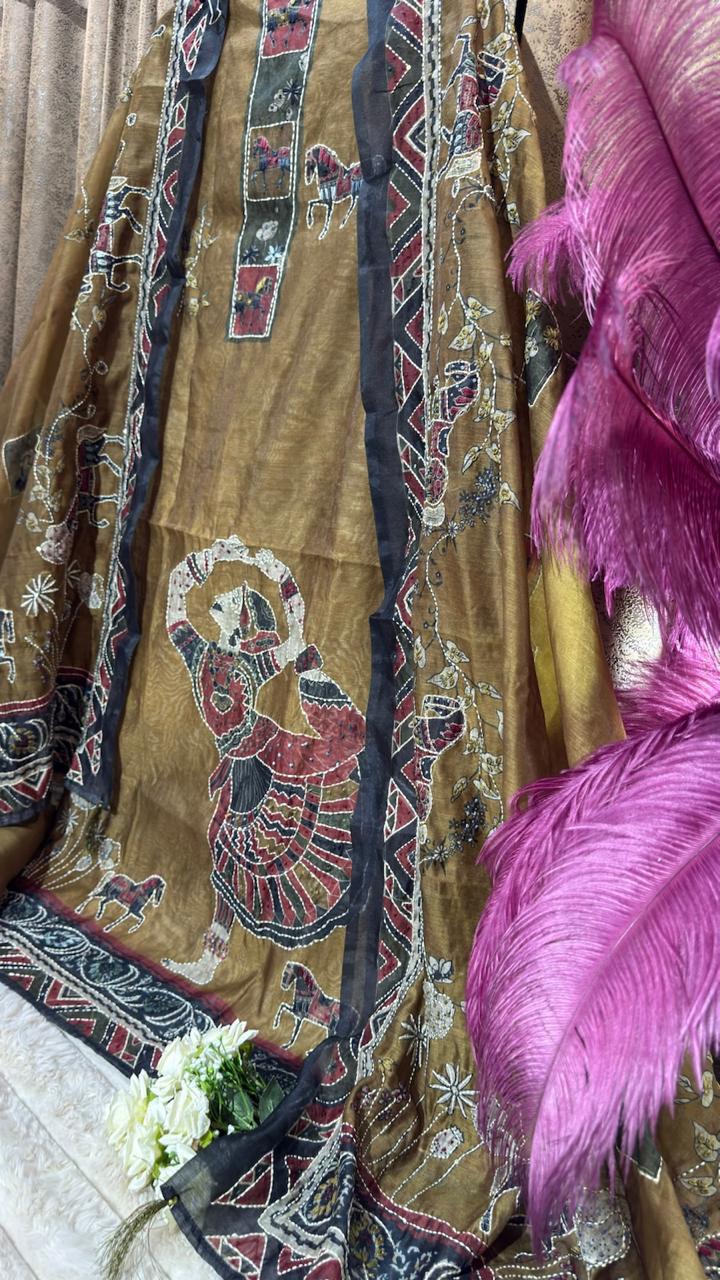 Calcutta Kantha & Knot Work Designer Suit Set