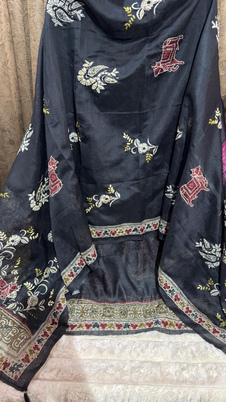 Calcutta Kantha & Knot Work Designer Suit Set