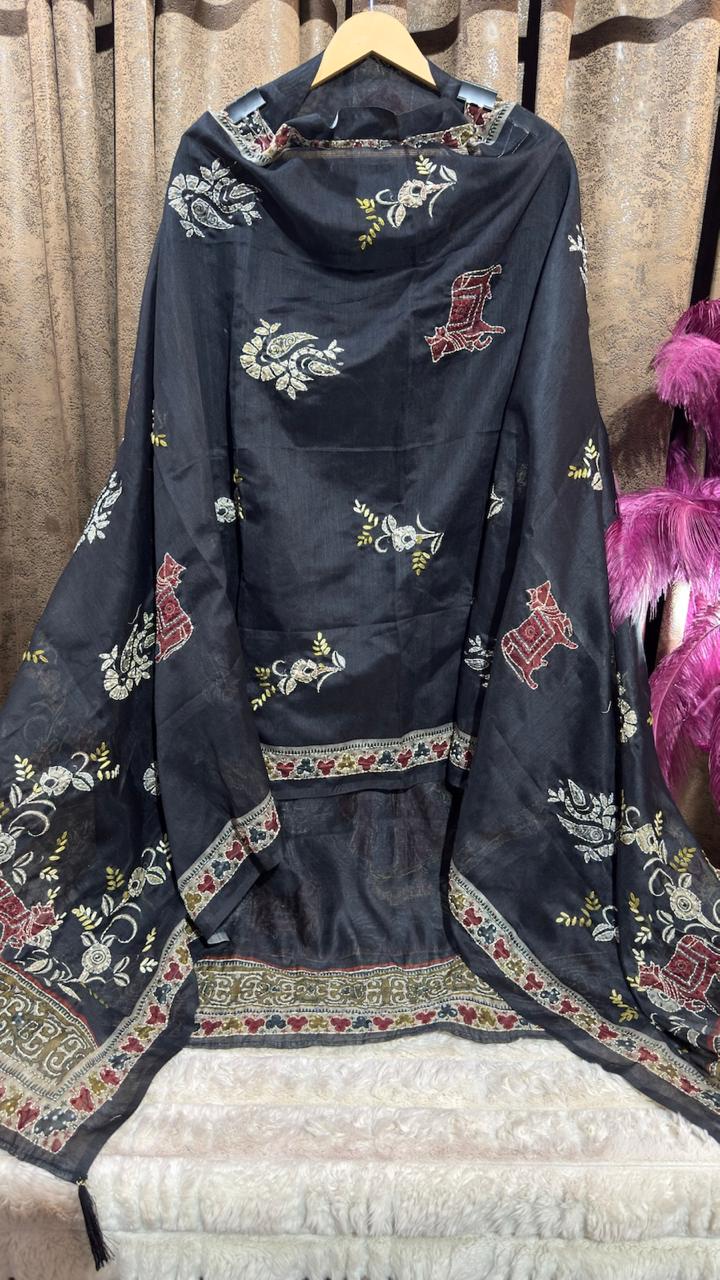 Calcutta Kantha & Knot Work Designer Suit Set