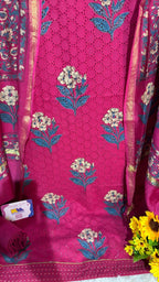 Hakuba Cotton Floral Designer Suit Set