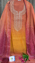 Shimmer Tissue Bandhani Designer Suit Set