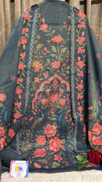 Calcutta Kantha & Knot Work Shimmer Tissue Designer Suit Set