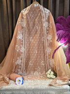 Pure Linen Jamdani Designer Suit Set
