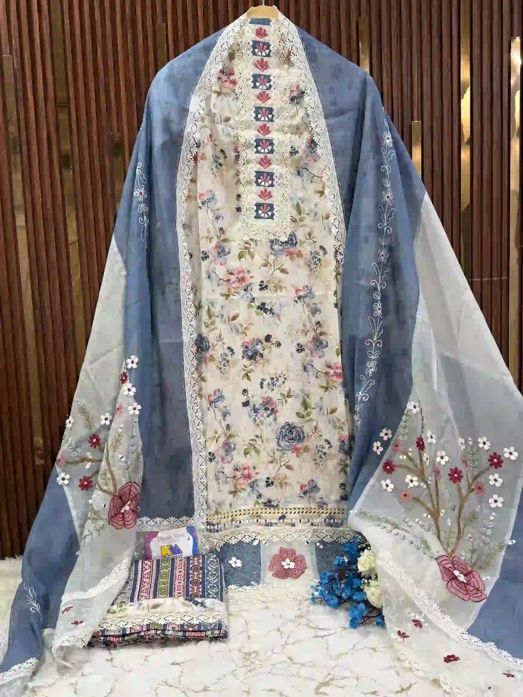 Premium Pakistani-Inspired Printed Cotton Suit Set