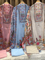 Premium Linen Cotton Kalamkari Suit Set