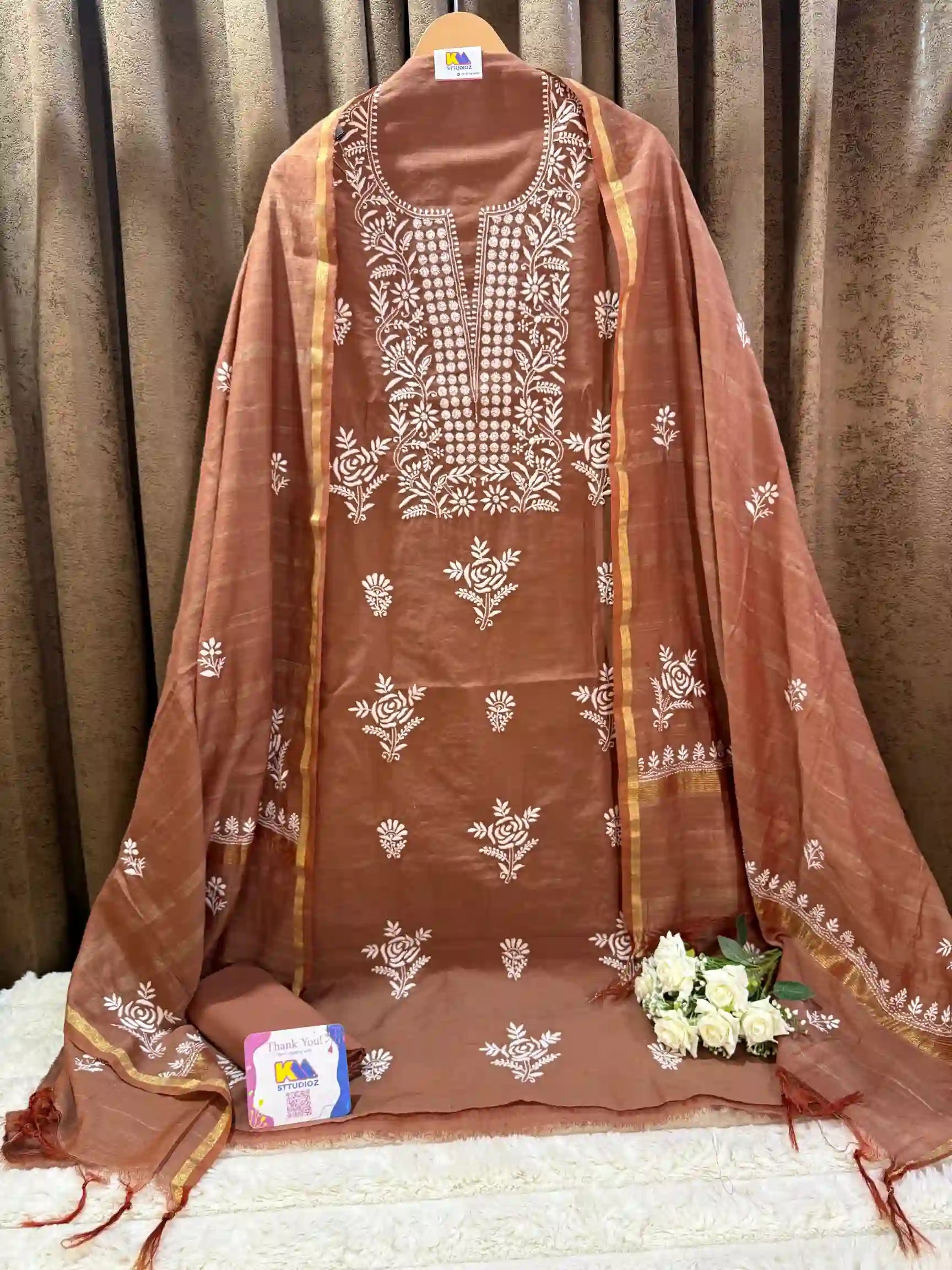Hand Lucknowi Chikankari Suit